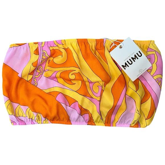 NWT Show Me Your MuMu Teeny Tube Top in Caribbean Cocktail Sz Medium Retail $48 - Picture 5 of 6